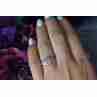 Sky Jewelry Серебряное кольцо 925 проба с нежно-розовыми фианитами
