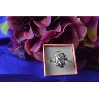 Sky Jewelry Серебро 925 пробы Кольцо с Фианитом и Марказитом