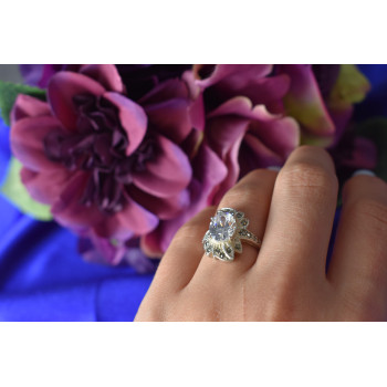 Sky Jewelry Серебро 925 пробы Кольцо с Фианитом и Марказитом