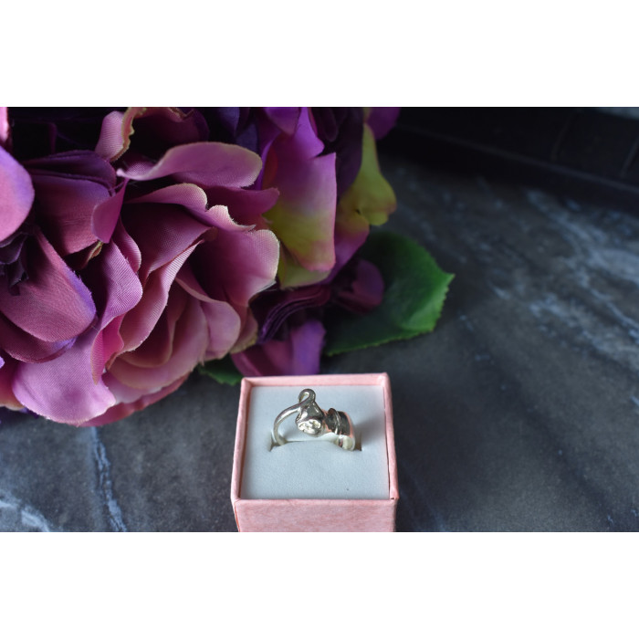 Sky Jewelry Серебряное кольцо ручной работы *Кот*