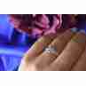 Sky Jewelry Серебряное кольцо с белой (бесцветной) Шпинелью
