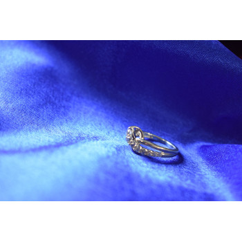 Sky Jewelry Серебряное кольцо с белой (бесцветной) Шпинелью