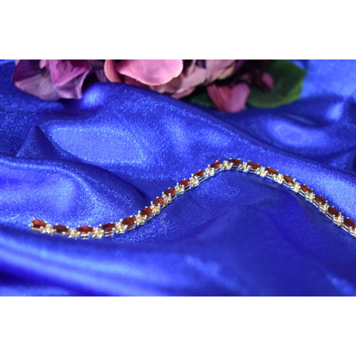 Sky Jewelry Серебряный браслет 925 проба с Альмандином