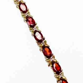 Sky Jewelry Серебряный браслет 925 проба с Альмандином