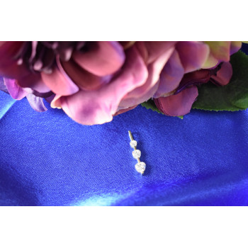 Sky Jewelry Серебряный кулон 925 проба с фианитами  *3 Сердца*