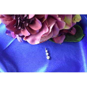 Sky Jewelry Серебряный кулон 925 проба с фианитами  *3 Сердца*