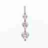 Sky Jewelry Серебряный кулон 925 проба с фианитами  *3 Сердца*