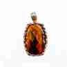 Sky Jewelry Серебряный кулон с камнем Тигровый Глаз