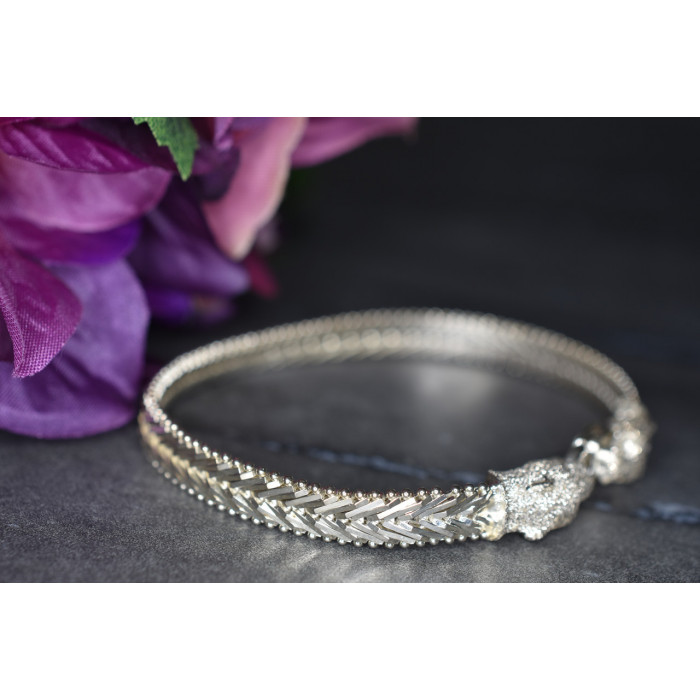 Sky Jewelry Серебряный браслет 925 проба Italy Milor *2 Пантеры*
