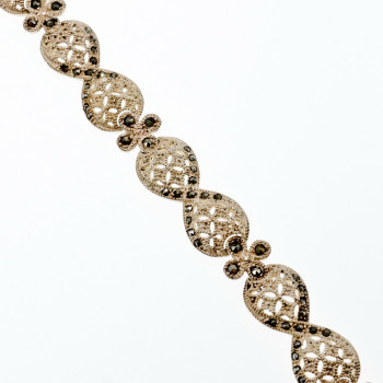 Sky Jewelry Браслет серебро 925 проба с камнями Морион