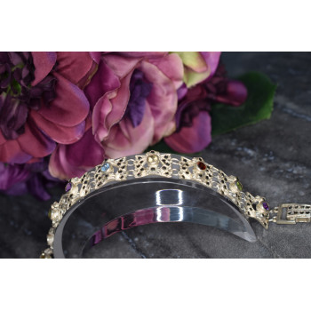 Sky Jewelry Браслет серебро 925 пробы с натуральными камнями