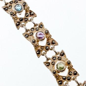 Sky Jewelry Браслет серебро 925 пробы с натуральными камнями