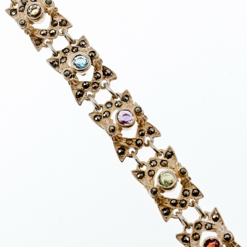 Sky Jewelry Браслет серебро 925 пробы с натуральными камнями