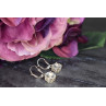 Sky Jewelry Серебряные серьги с Прозрачным Кварцем