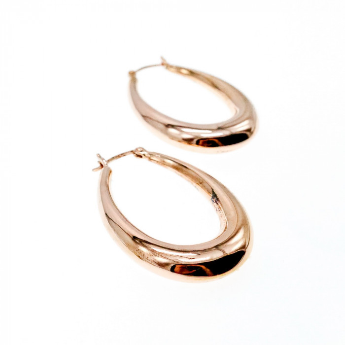 Sky Jewelry Серебряные серьги в позолоте 925 проба  *Капля*