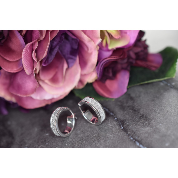 Sky Jewelry Дизайнерские Серебряные серьги 925 проба Italy