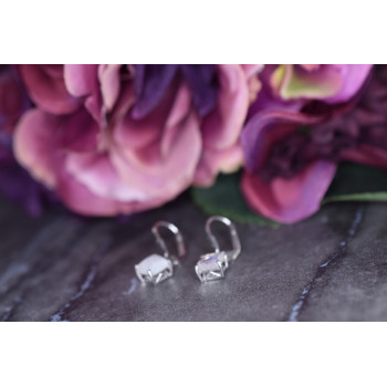 Sky Jewelry Серебряные серьги  с Лунным камнем 925 проба