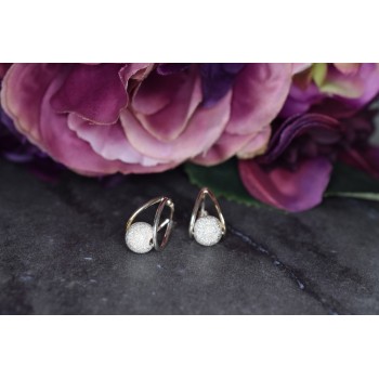 Sky Jewelry Дизайнерские Серебряные серьги 925 проба