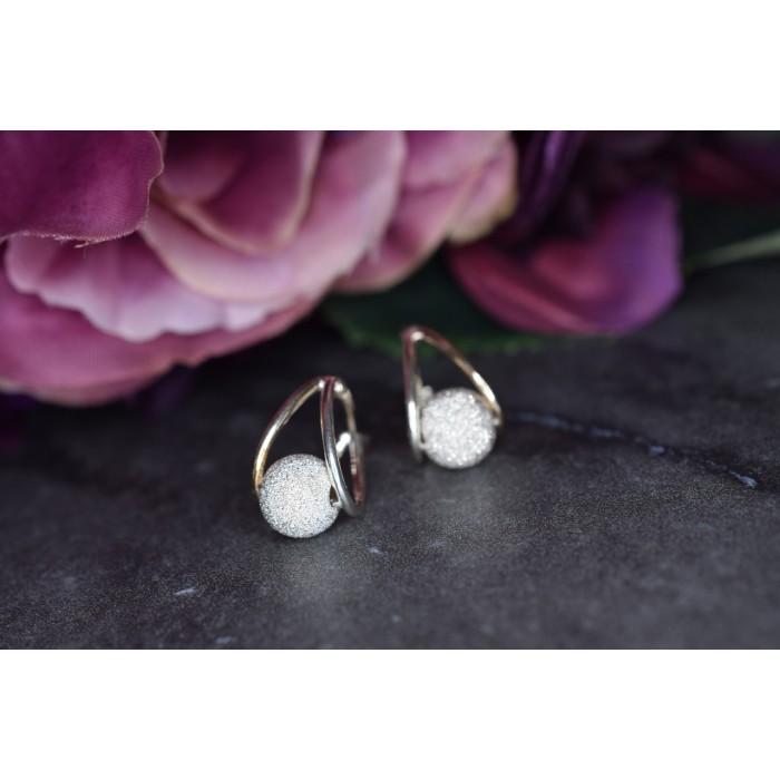 Sky Jewelry Дизайнерские Серебряные серьги 925 проба