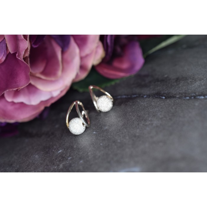 Sky Jewelry Дизайнерские Серебряные серьги 925 проба