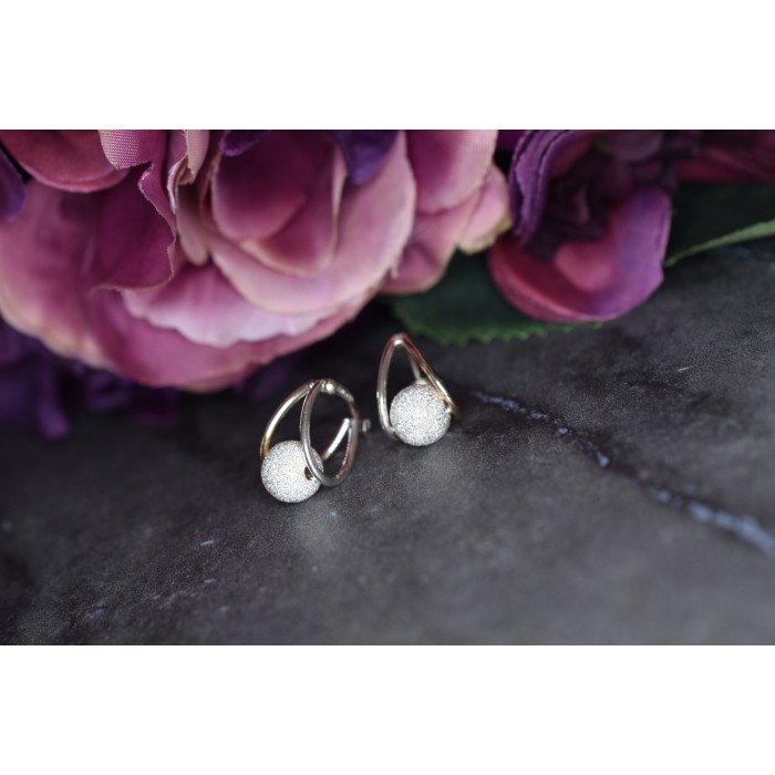 Sky Jewelry Дизайнерские Серебряные серьги 925 проба