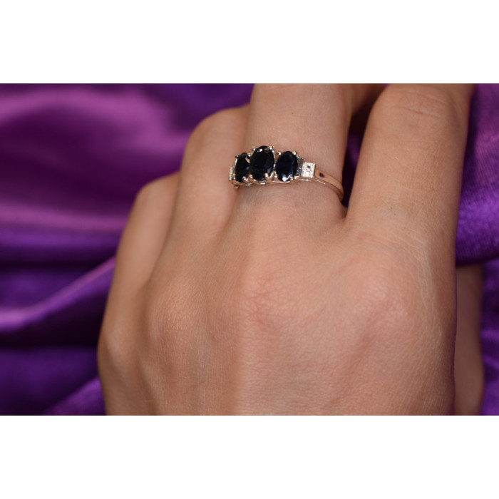 Sky Jewelry Серебряное кольцо 925 пробы с камнем Шпинель