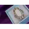 Sky Jewelry Серебряное кольцо 925 пробы с Перламутром и камнями Морион