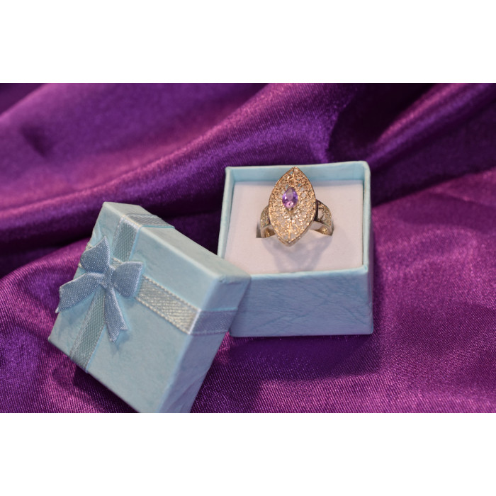 Sky Jewelry Серебряное кольцо с Турмалином