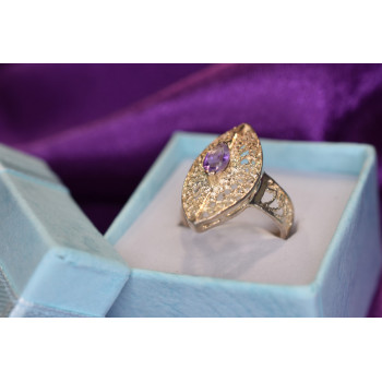 Sky Jewelry Серебряное кольцо с Турмалином