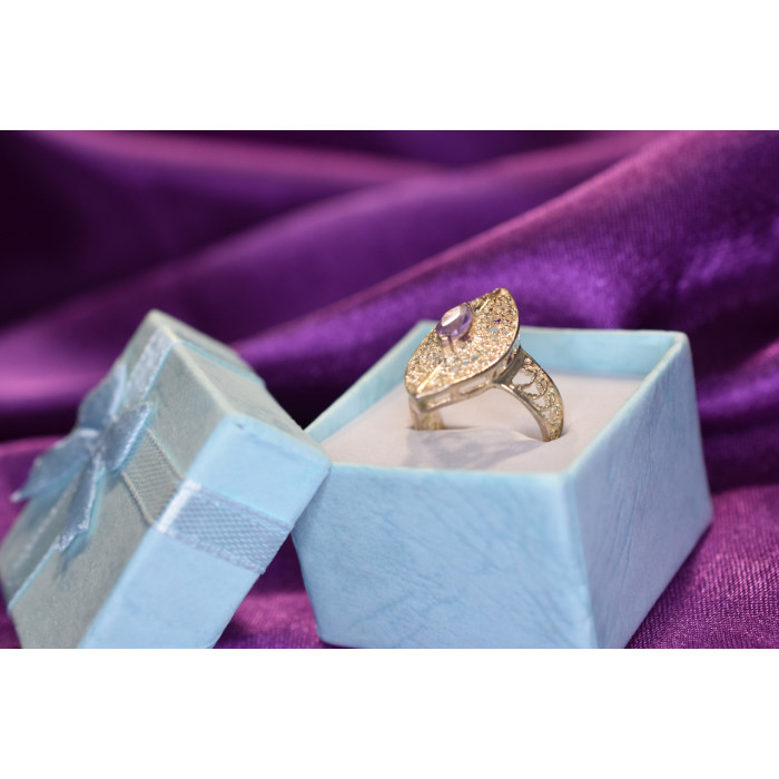 Sky Jewelry Серебряное кольцо с Турмалином