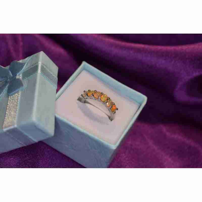 Sky Jewelry Серебряное кольцо 925 проба с Опалом