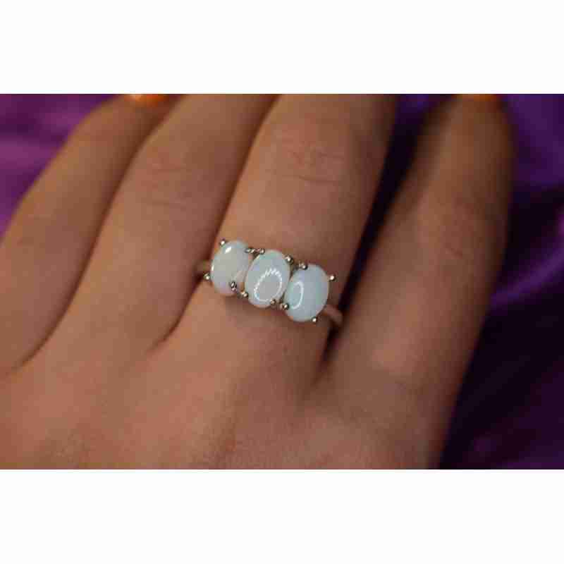 Sky Jewelry Серебряное кольцо 925 проба с Опалом
