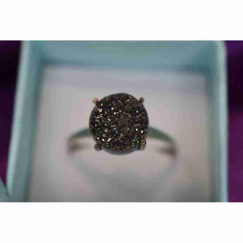 Sky Jewelry Серебряное кольцо с Марказитом 925 проба  *Круг*