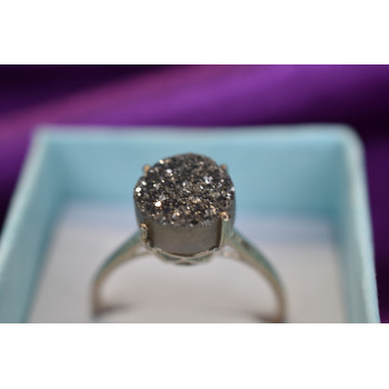 Sky Jewelry Серебряное кольцо с Марказитом 925 проба  *Круг*