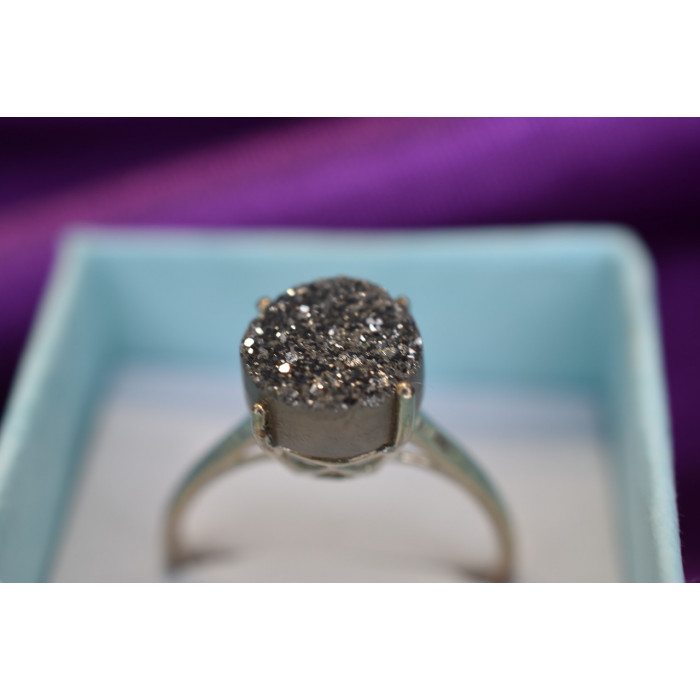 Sky Jewelry Серебряное кольцо с Марказитом 925 проба  *Круг*