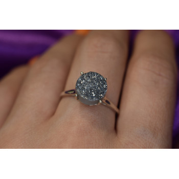 Sky Jewelry Серебряное кольцо с Марказитом 925 проба  *Круг*