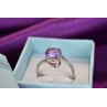 Sky Jewelry Серебряное кольцо с аметистом 925 проба