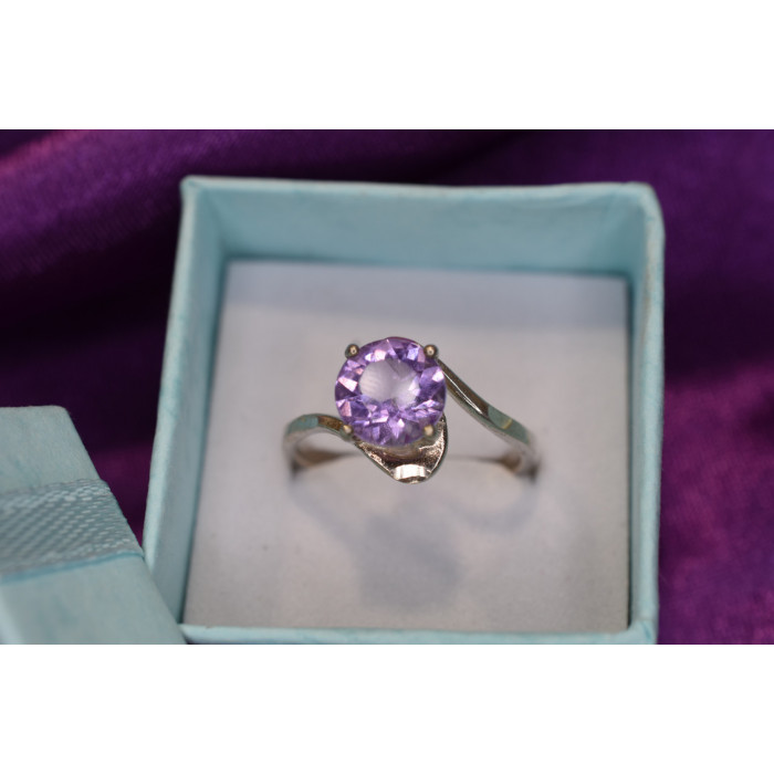 Sky Jewelry Серебряное кольцо с аметистом 925 проба