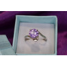 Sky Jewelry Серебряное кольцо с аметистом 925 проба