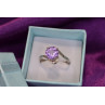 Sky Jewelry Серебряное кольцо с аметистом 925 проба