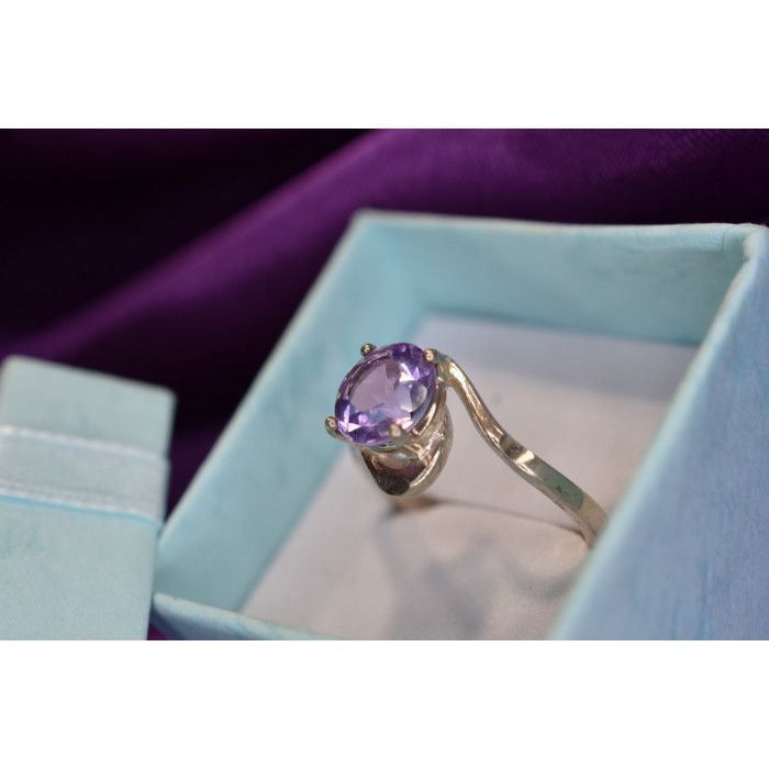 Sky Jewelry Серебряное кольцо с аметистом 925 проба