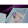 Sky Jewelry Серебряное кольцо с аметистом 925 проба