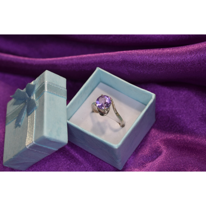 Sky Jewelry Серебряное кольцо с аметистом 925 проба