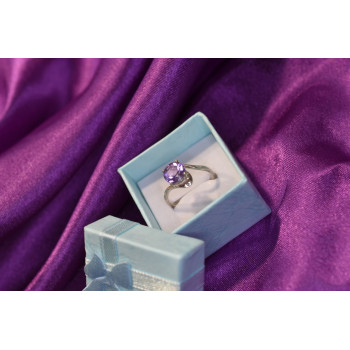 Sky Jewelry Серебряное кольцо с аметистом 925 проба