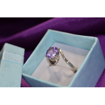 Sky Jewelry Серебряное кольцо с аметистом 925 проба