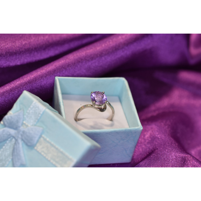 Sky Jewelry Серебряное кольцо с аметистом 925 проба