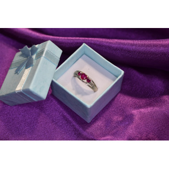 Sky Jewelry Серебряное кольцо 925 пробы с камнями Розовый Топаз