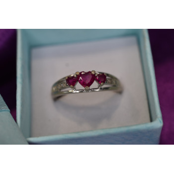 Sky Jewelry Серебряное кольцо 925 пробы с камнями Розовый Топаз