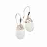 Sky Jewelry Серебряные серьги 925 пробы с  белым Агатом