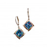 Sky Jewelry Серебряные серьги с Мозаика Опалом